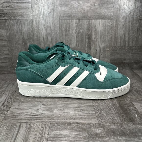 adidas Other - Adidas Originals Rivalry Low Mens 13 Green Suede Casual Shoes IE7209